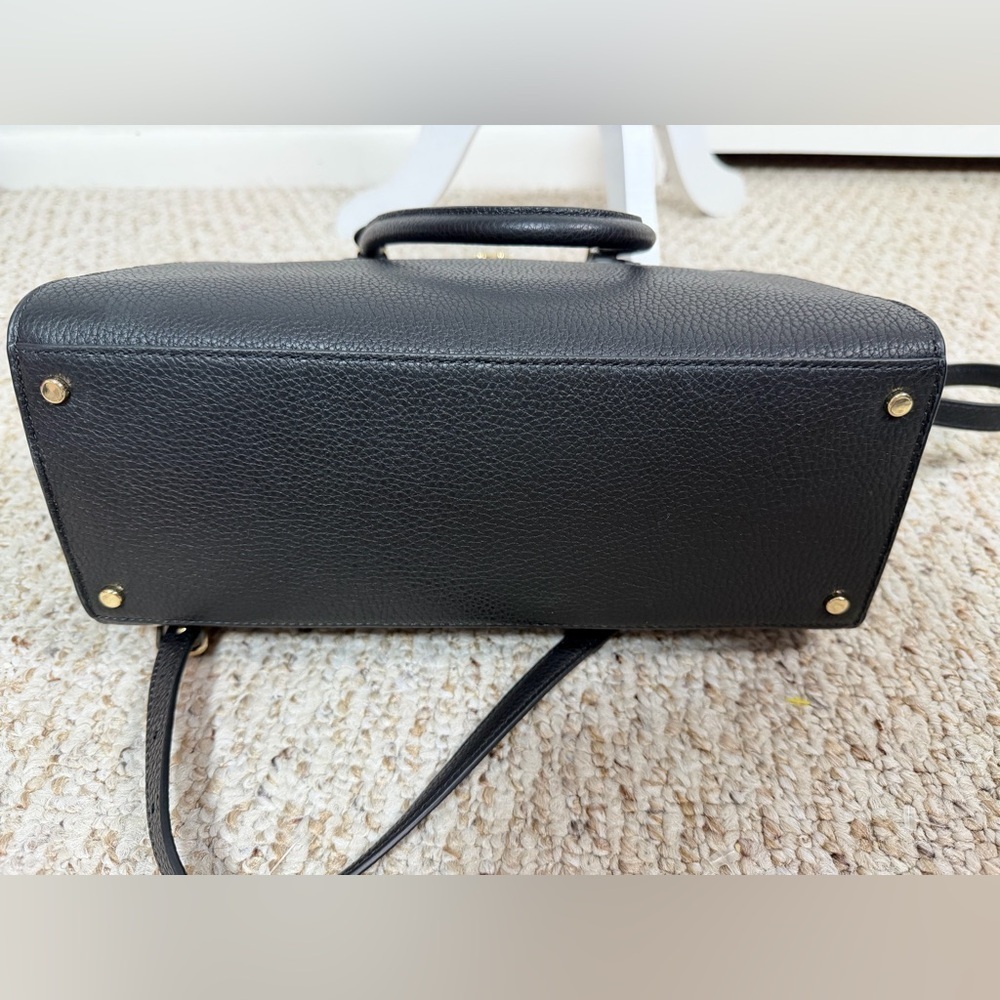 Kate Spade New York Kyla large satchel in black pebbled leather new with tag - Picture 7 of 9